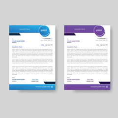 Modern & Creative Latterhead Design Vector