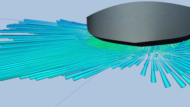 CFD simulation Computational fluid dynamics - Ship boat airflow simulation