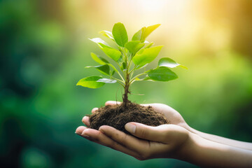 Caring Hands: Nurturing Our Green Planet