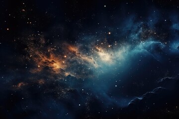 Galaxy Space. cosmos and star background. Generative AI - obrazy, fototapety, plakaty