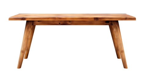 Wooden table, cut out