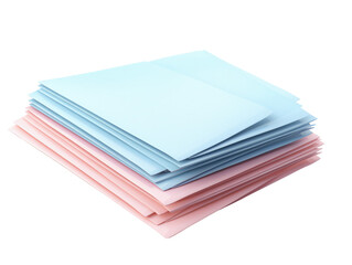 Pink and blue filing shirts for the office isolated on a transparent background - Powered by Adobe