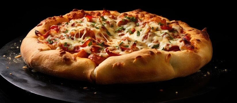 Pizza manouche made in a pastry oven.