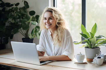 Smiling in Remote Work - Harmony and Productivity at Home