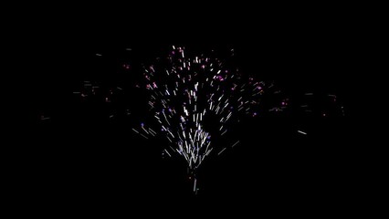 Animated confetti overlay VFX effect, two variants