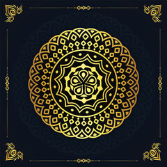 Luxury ornamental mandala design background in gold color Premium Vector Abstract background with a luxury gold mandala design Premium Vector Islamic black background with gold mandala decoration