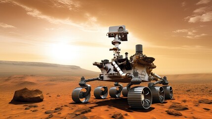 Exploring Mars: A Robotic Odyssey - obrazy, fototapety, plakaty