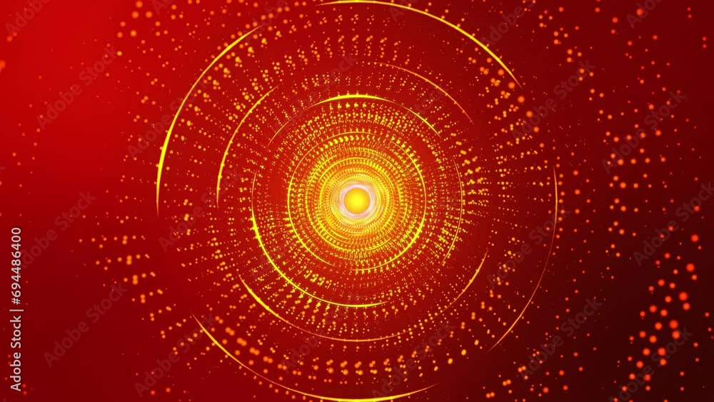 Poster abstract digital background. big data visualization. circular rotations of fantasy circle of colorfu