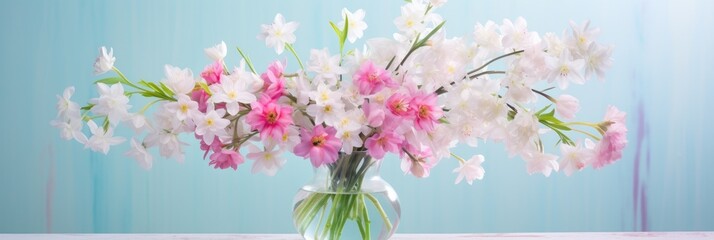 A stunning stock photo capturing the essence of spring with an artfully arranged bouquet
