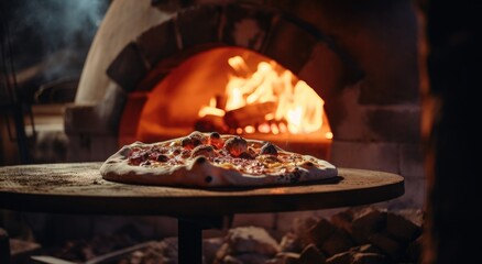 an example of the traditional pizza oven - obrazy, fototapety, plakaty