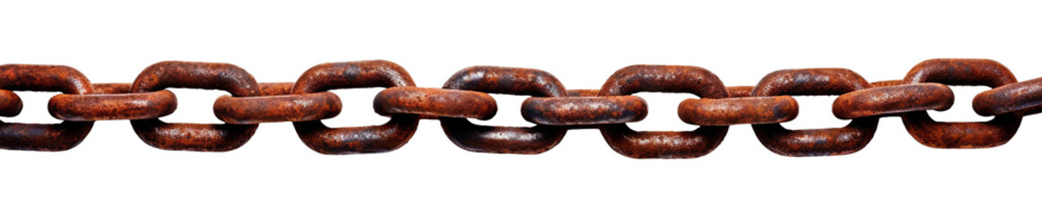 Rusty chain cut out