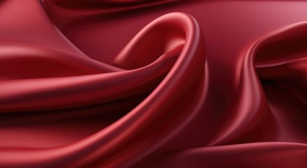 Obraz premium close up of red silk smooth background