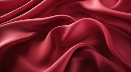 Obraz premium close up of red silk smooth background