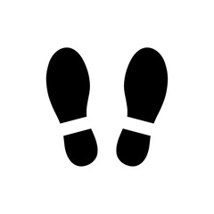 Shoe prints or Footprint icon. Vector illustration
