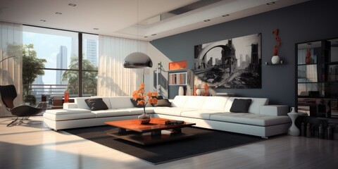 Contemporary interior room design