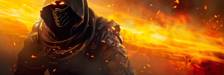 gaming banner design with copy space