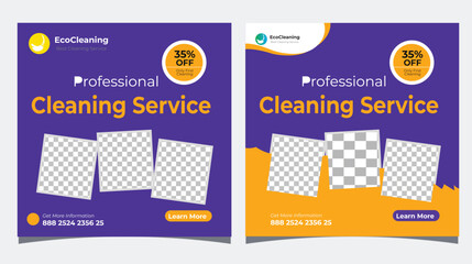 professional cleaning service social media Instagram