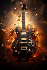 music banner design with copy space