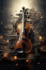 music banner design with copy space - obrazy, fototapety, plakaty