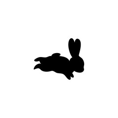 Rabbit silhouette vector