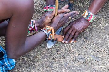 making fire