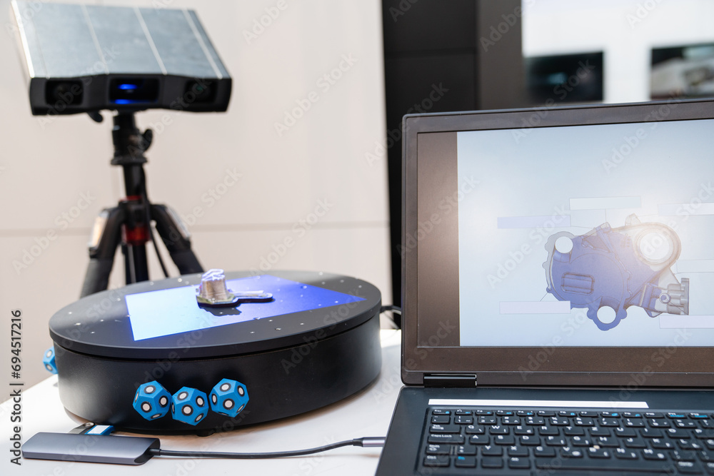 Aufkleber 3D scanner for reverse engineering