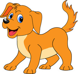 Simple orange dog 