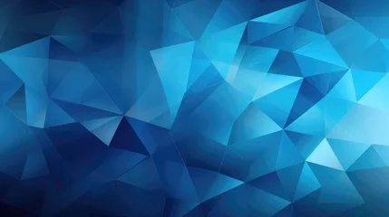 Poster Abstract blue geometric painting art background. Blue Monday concept. Geometrical artwork illustration for wallpaper, cover, poster, print, web. © Oksana Smyshliaeva