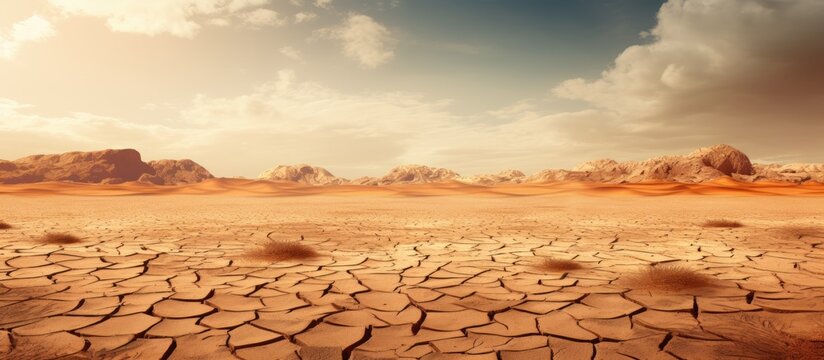Global warming affecting desert sands.
