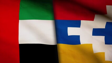 UAE and Artsakh flag