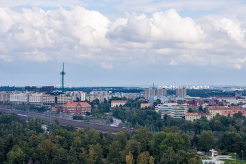 panoramic view from helsinki stadium tower