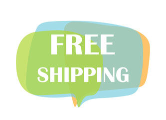 Free shipping delivery service logo badge. Fast time delivery order . Quick shipping delivery icon