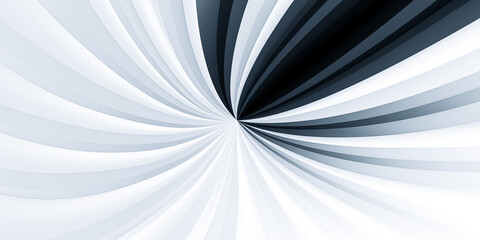 illustration of an abstract background with white and black spiral stripes