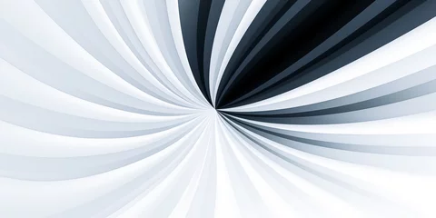 Foto op Plexiglas illustration of an abstract background with white and black spiral stripes © Marc Andreu