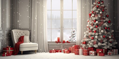 Christmas-themed room