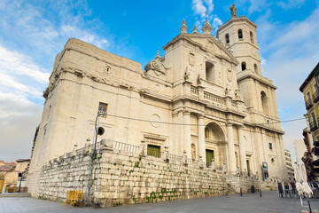 The Cathedral of the city of Valladolid, Spain. It is located in downtown, and is one of the touristic attractions of the city. High quality photography