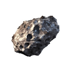 Meteorite isolated on transparent background