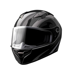 Motorcycle helmet isolated on transparent background