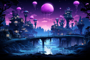 Biomechanical cartoon jelly drop