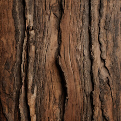 Alte Baumrinde mit tiefen Furchen - Natürliche Holztextur