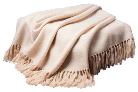  warm wool  plaid blanket, png file of isolated cutout object  on transparent background.