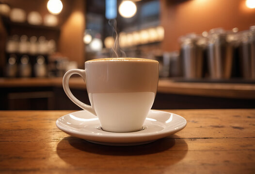 A Serene Moment with a Cup of Coffee in the Morning