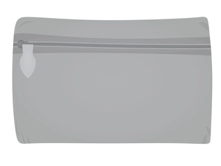 Grey  pencil case. vector illustration
