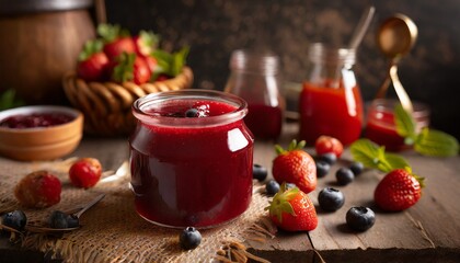 Berry smoothie christmas, and festive