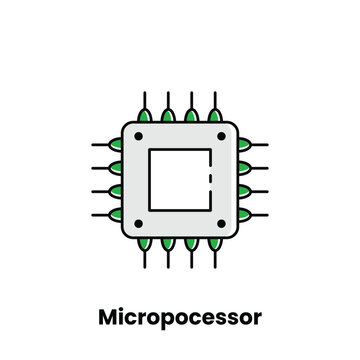 Microprocessor, CPU, Central Processing Unit, Semiconductor, Integrated Circuit, Silicon Chip, Instruction Set, Data Bus, Address Bus, Clock Speed, Registers, ALU (Arithmetic Logic Unit), Control Unit