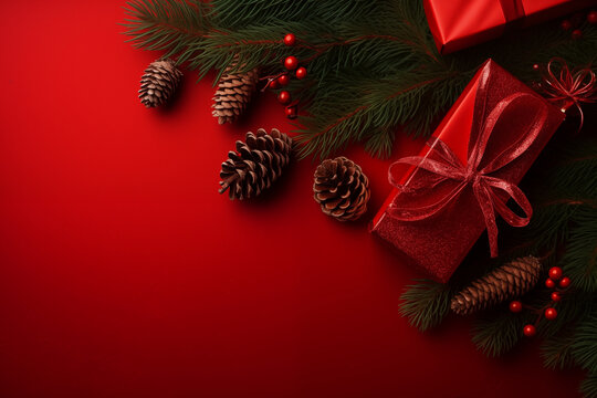 Festive Wonderland: Christmas-themed Background Setting in a Snapshot