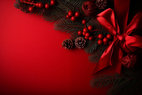 Festive Backdrop: Enchanting Christmas-Themed Background