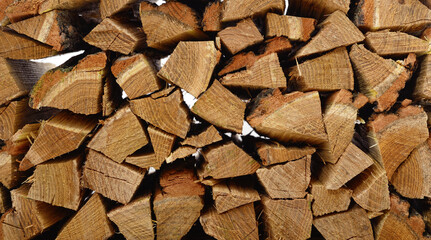 Background from a firewood.