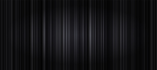 Elegant black curtains set the stage for a grand performance, perfect for theater, opera, or cinema scenes. - obrazy, fototapety, plakaty
