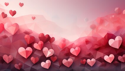 wallpaper for valentine's day. red wallpaper full of red hearts and roses ( generated by ia)